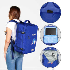 Sonic The Hedgehog Mercury Travel Backpack Sega Action Blue Large  8445118077902