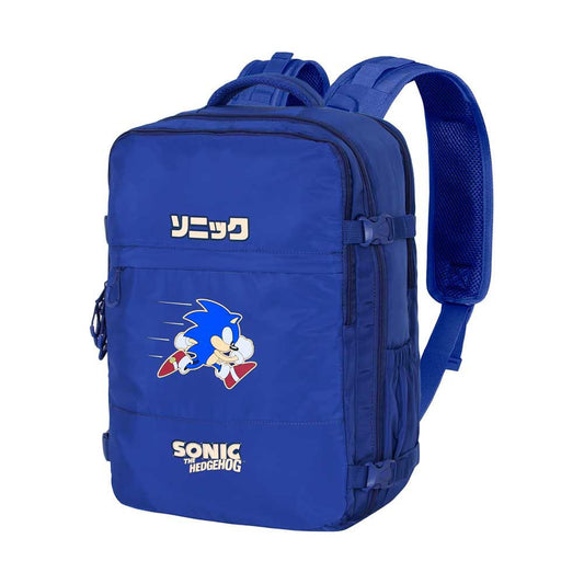 Sonic The Hedgehog Mercury Travel Backpack Sega Action Blue Large  8445118077902