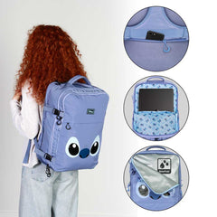 Lilo & Stitch Mercury Travel Backpack Face Blue Large  8445118077933
