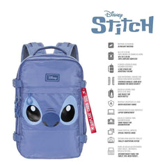 Lilo & Stitch Mercury Underseat Cabin Bag Backpack Face Blue  8445118079623