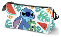 Lilo & Stitch Triple Pencil case Frog Multicolour 8445118082777