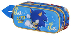 Sonic - The Hedgehog 3D Double Pencil case SEGA Go Blue 8445118085037