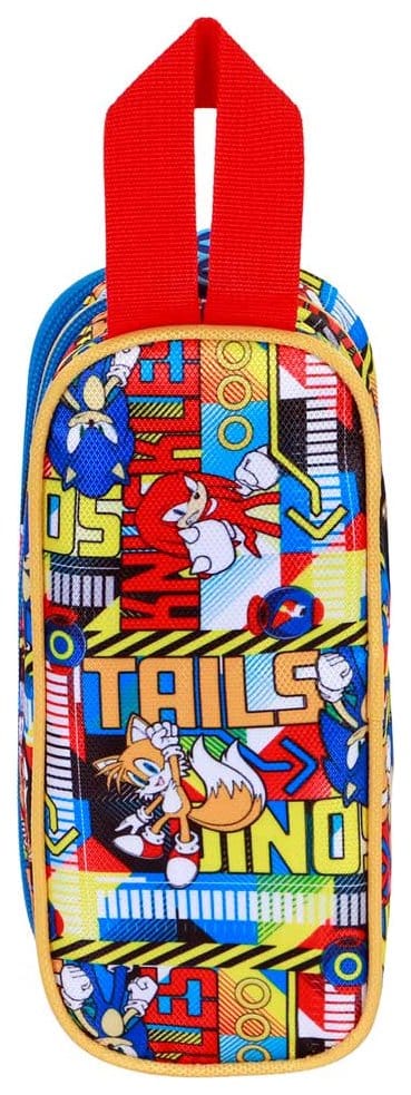 Sonic - The Hedgehog 3D Double Pencil case SEGA Unstoppable Blue 8445118085075