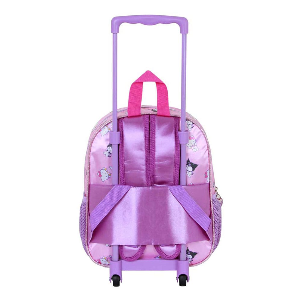 Sanrio 3D Backpack with Wheels Hello Kitty Playful Pink Small       8445118085228
