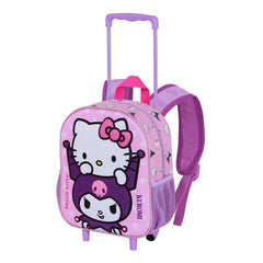 Sanrio 3D Backpack with Wheels Hello Kitty Playful Pink Small       8445118085228