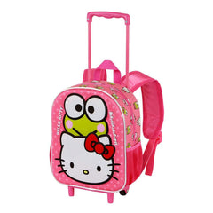 Sanrio 3D Backpack with Wheels Hello Kitty Funny Pink Small       8445118085266
