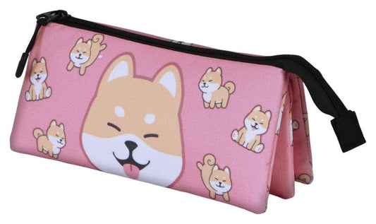 Oh My Pop! Triple Pencil case Shiba Pink 8445118087413
