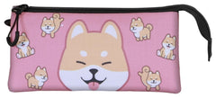 Oh My Pop! Triple Pencil case Shiba Pink 8445118087413