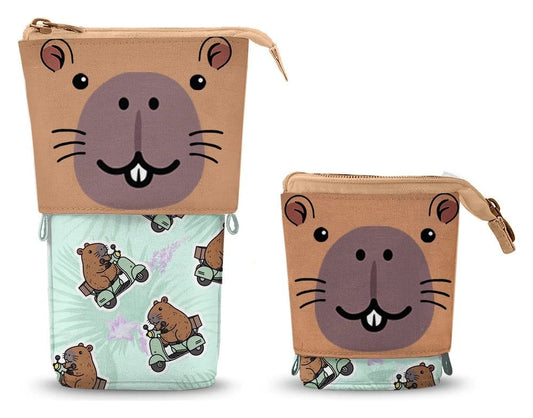 Oh My Pop! Cute Pencil case Capybara Green 8445118087451
