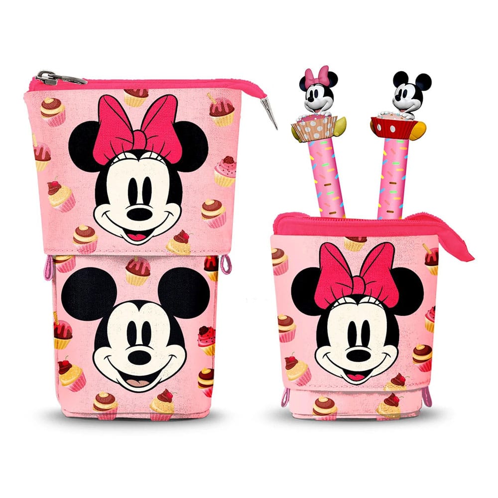 Minnie Pop Up Pencil Case with 2 Erasable Gel Pens 8445118087864