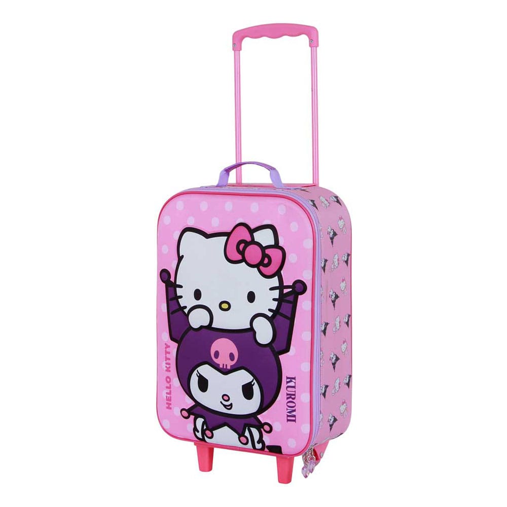 Sanrio Soft 3D Trolley Suitcase Hello Kitty Playful Pink 52 cm  8445118088106