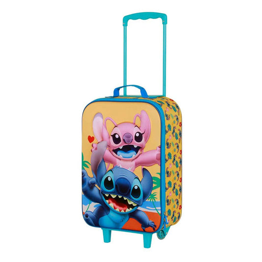 Lilo & Stitch Soft 3D Trolley Suitcase Stitch Ocean Blue 52 cm  8445118088137