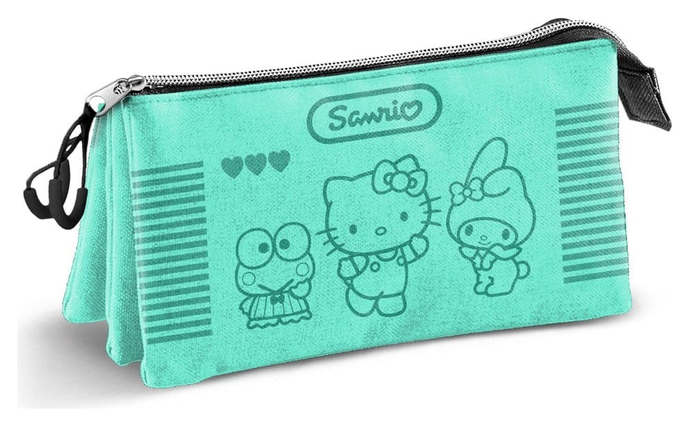 Sanrio Triple Pencil Case Hello Kitty Videogame 8445118095036