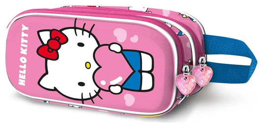 Sanrio 3D Double Federmäppchen Hello Kitty HeartSanrio 3D Double Pencil Case Hello Kitty HeartSanrio 3D Double Trousse Hello Kitty HeartSanrio 3D Double Estuche Hello Kitty Heart 8445118096088