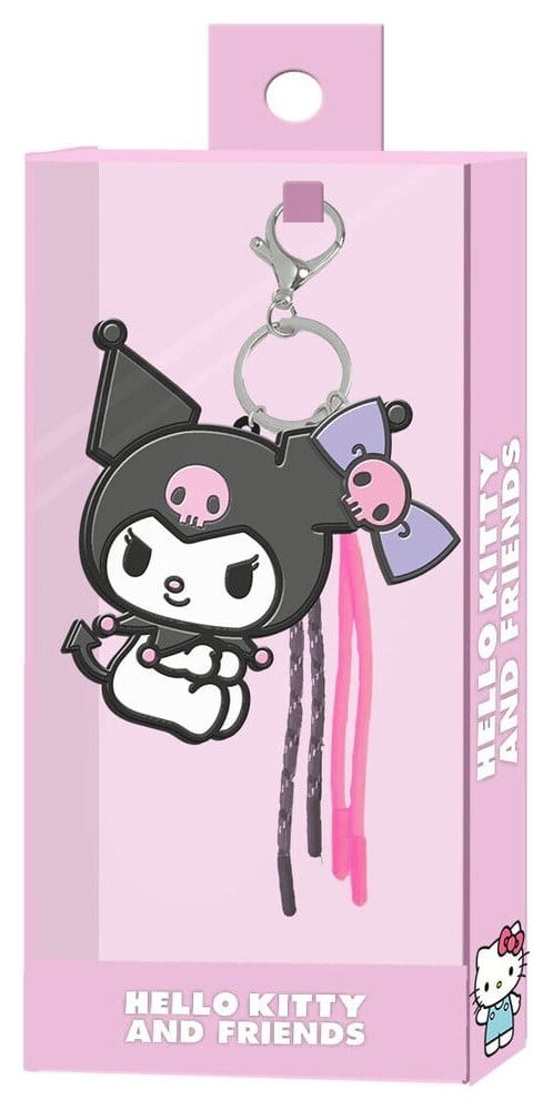 Sanrio Charm Keyring Kuromi Face 8445118101041
