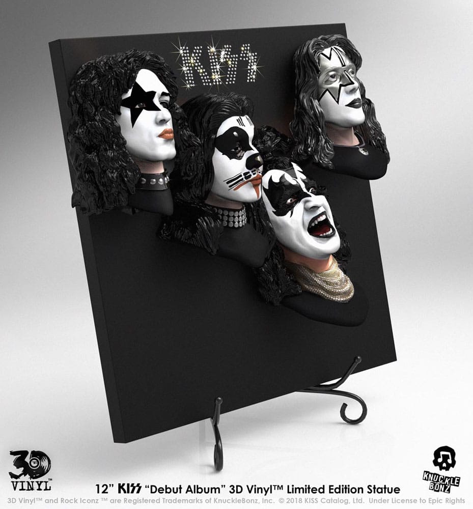 Kiss 3D Vinyl Statue Debut Album 30 cm 0655646624761