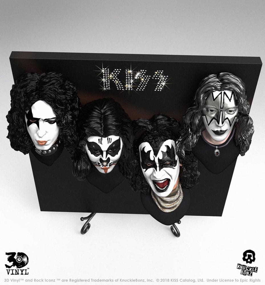 Kiss 3D Vinyl Statue Debut Album 30 cm 0655646624761