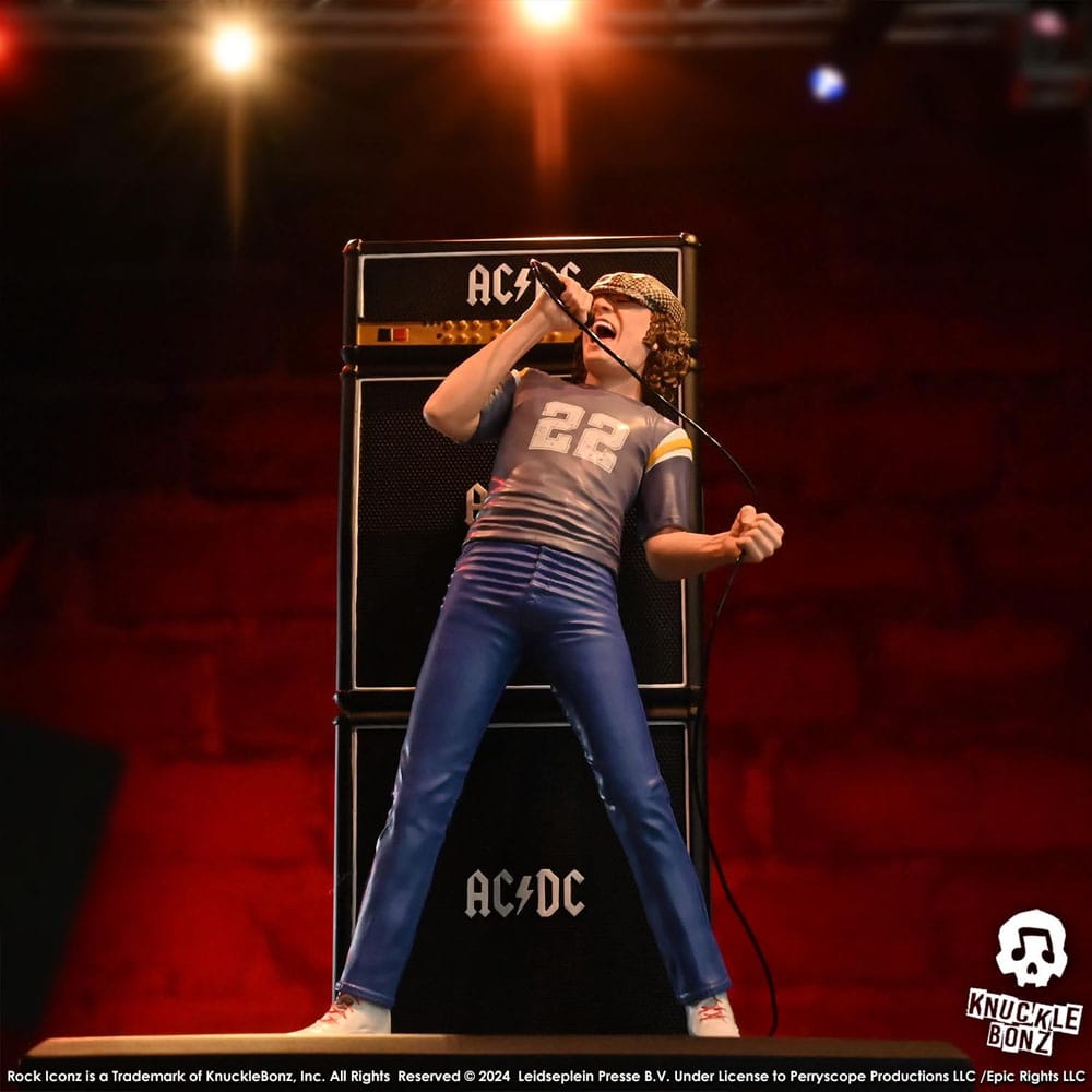 AC/DC Rock Iconz Statue Brian Johnson 23 cm 0785571595949