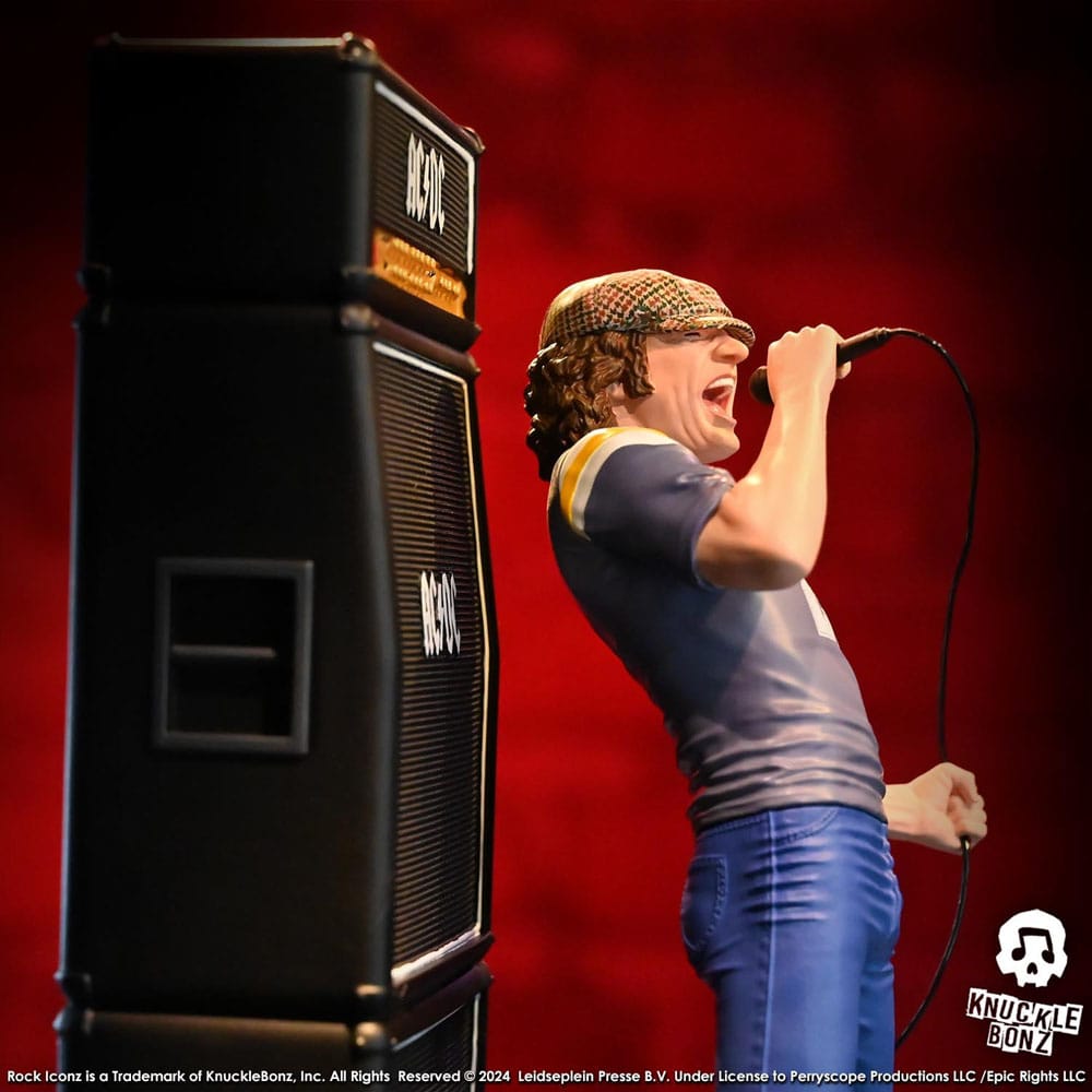 AC/DC Rock Iconz Statue Brian Johnson 23 cm 0785571595949