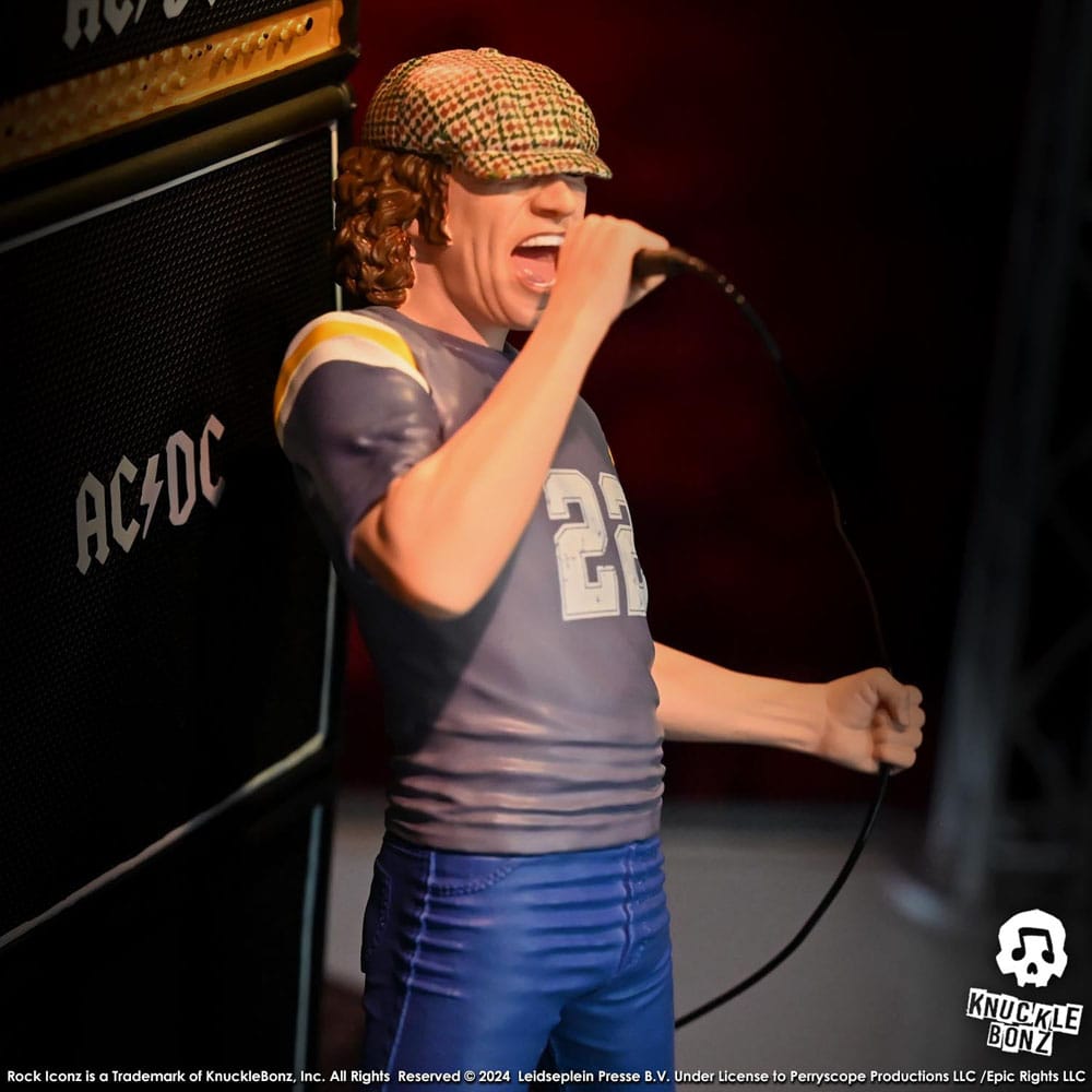 AC/DC Rock Iconz Statue Brian Johnson 23 cm 0785571595949