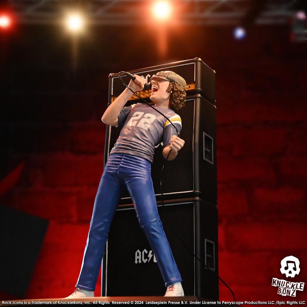 AC/DC Rock Iconz Statue Brian Johnson 23 cm 0785571595949
