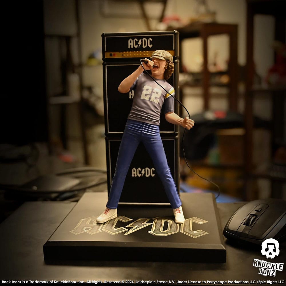 AC/DC Rock Iconz Statue Brian Johnson 23 cm 0785571595949