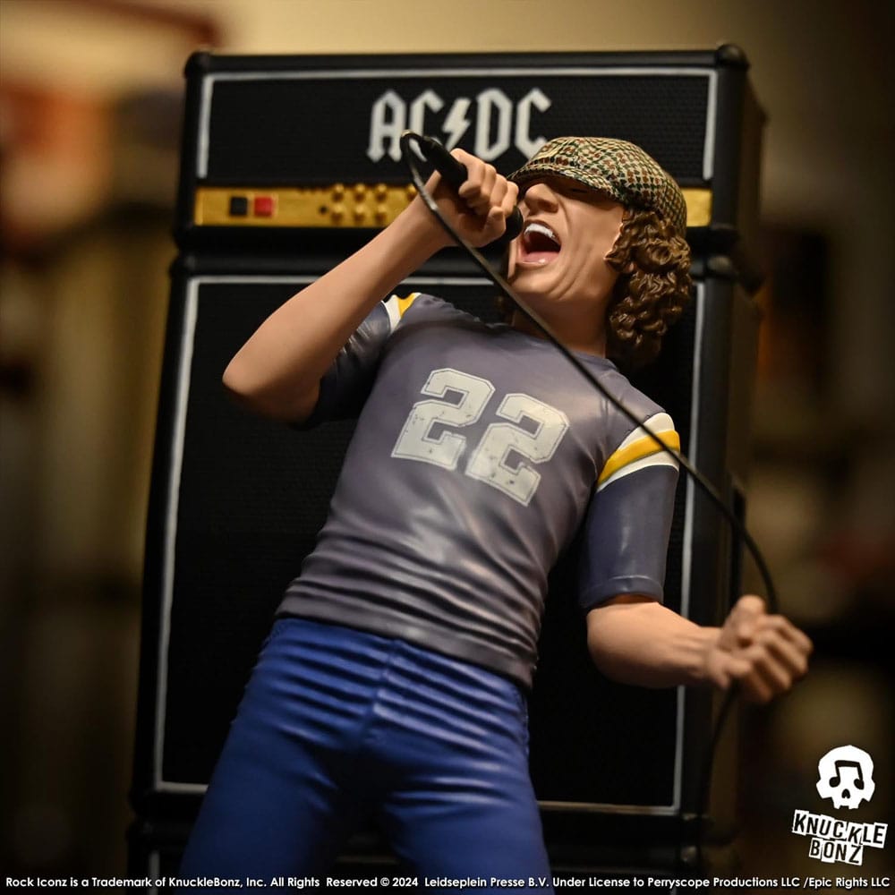 AC/DC Rock Iconz Statue Brian Johnson 23 cm 0785571595949