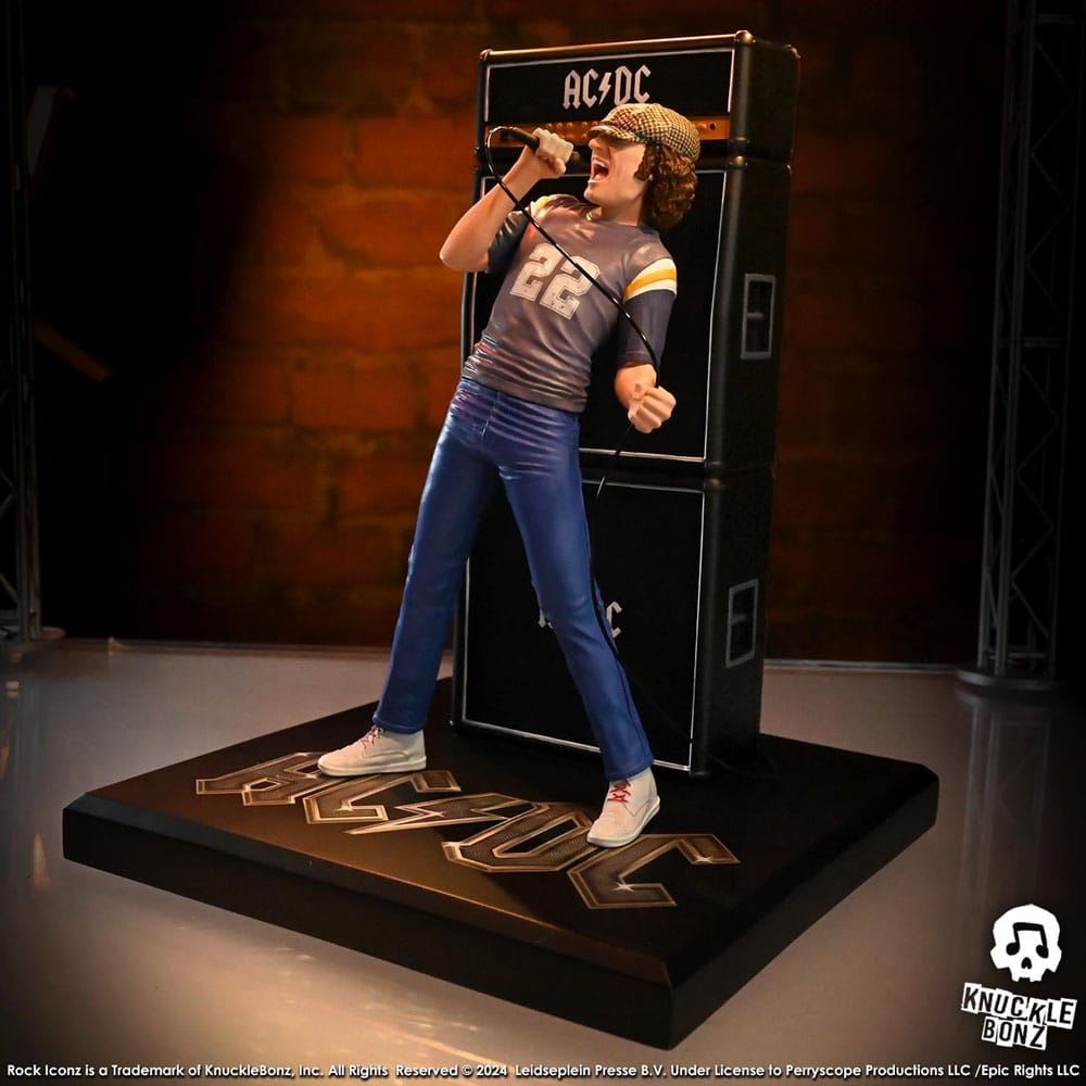AC/DC Rock Iconz Statue Brian Johnson 23 cm 0785571595949