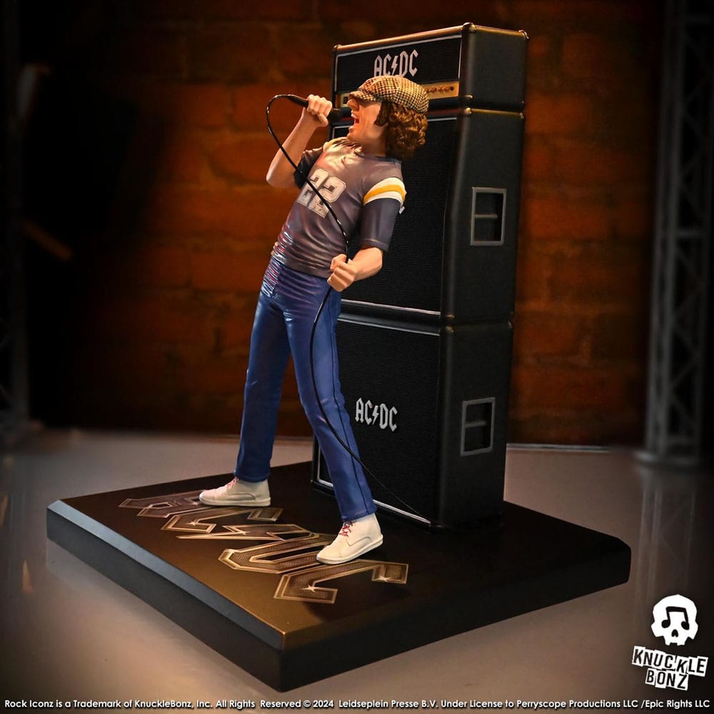 AC/DC Rock Iconz Statue Brian Johnson 23 cm 0785571595949