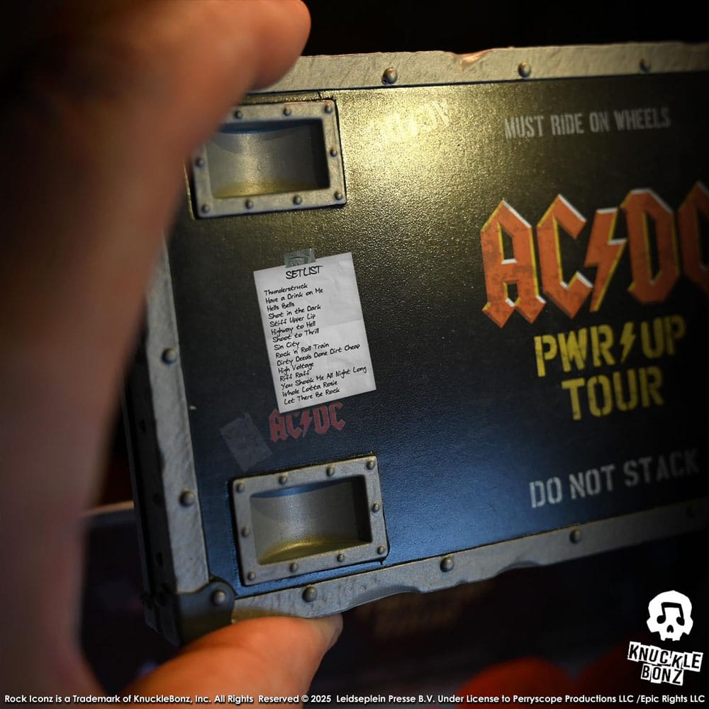 AC/DC Rock Ikonz On Tour Statue PWR UP Tour Road Case 0785571596250