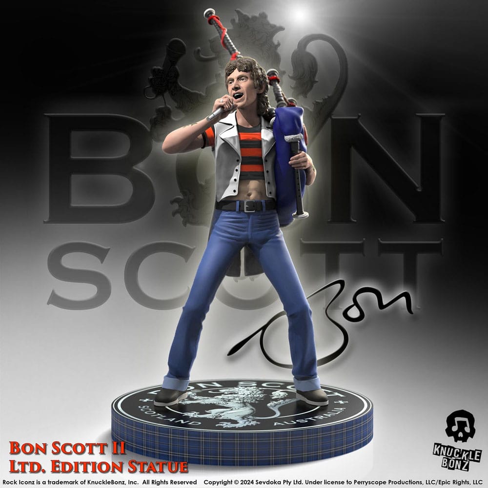 AC/DC Rock Iconz Statue Bon Scott II 24 cm 0785571595994
