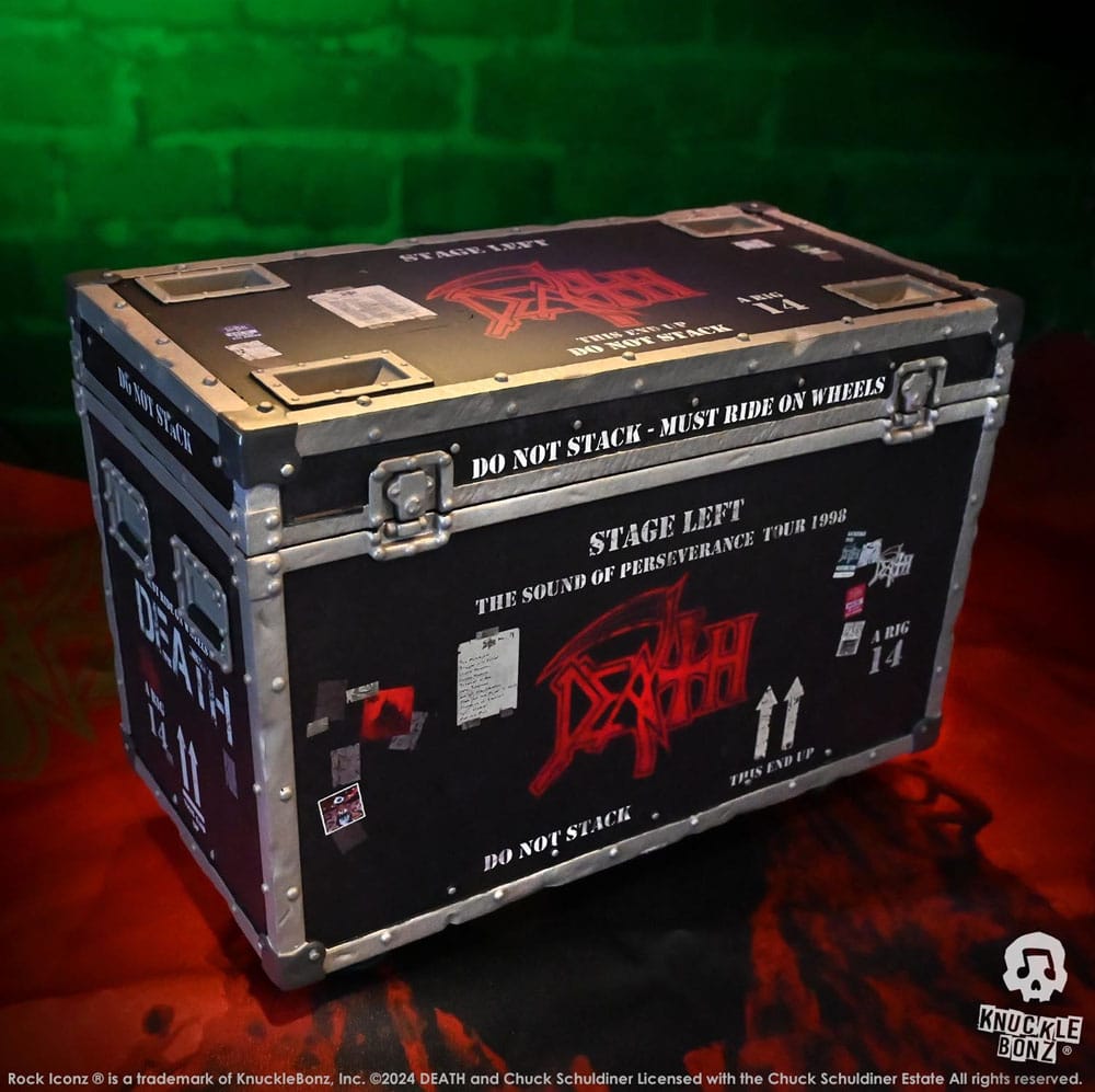 Death Rock Ikonz On Tour Road Case Statue + Stage Backdrop Set The Sound of Perseverance Tour 1998 0785571596090