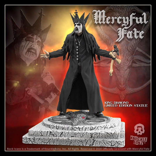 Mercyful Fate Rock Iconz Statue King Diamond III (Black Version) 22 cm 0785571596113