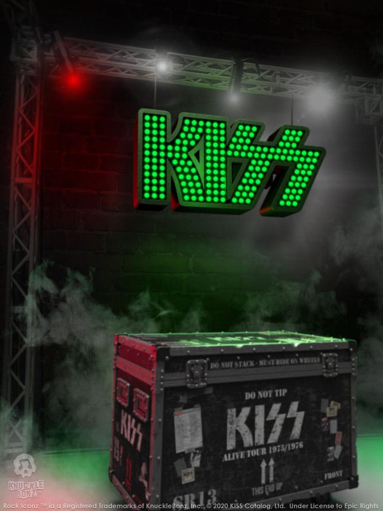 Kiss Rock Ikonz On Tour Road Case Statue + Stage Backdrop Set Alive! Tour 0655646625195