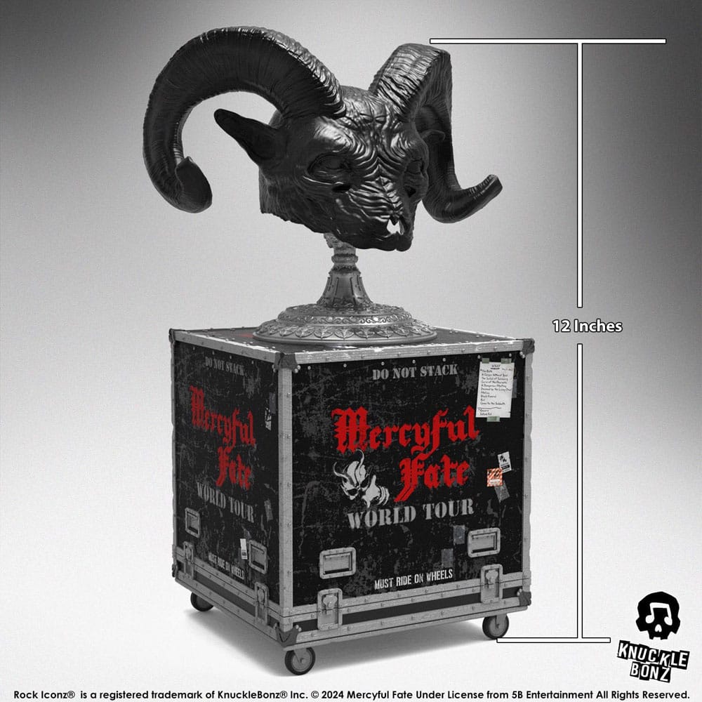 Mercyful Fate Rock Ikonz On Tour Road Case Statue & Stage Mask Set World Tour 0785571596137