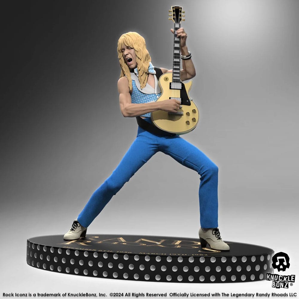 Randy Rhoads IV Rock Iconz Statue The Early Years Blue Version 24 cm 0785571596151