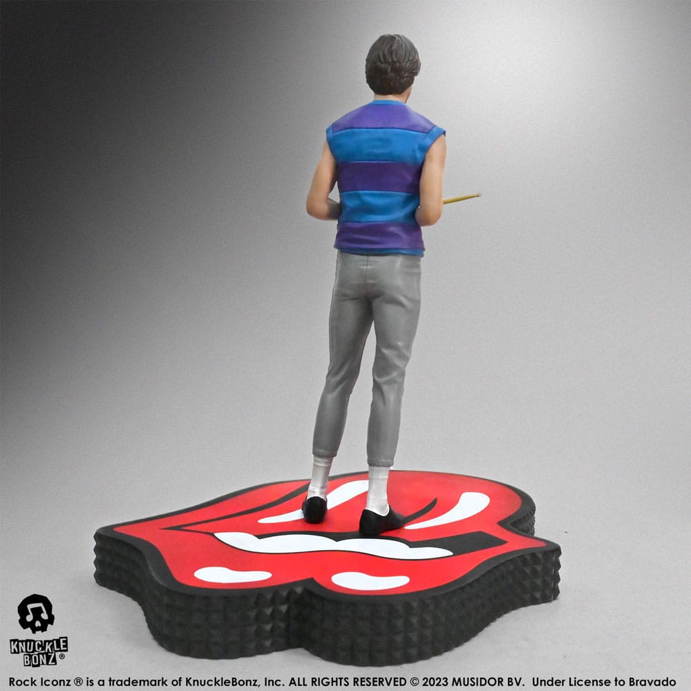 The Rolling Stones Rock Iconz Statue Charlie Watts (Tattoo You Tour 1981) 22 cm 0785571595895