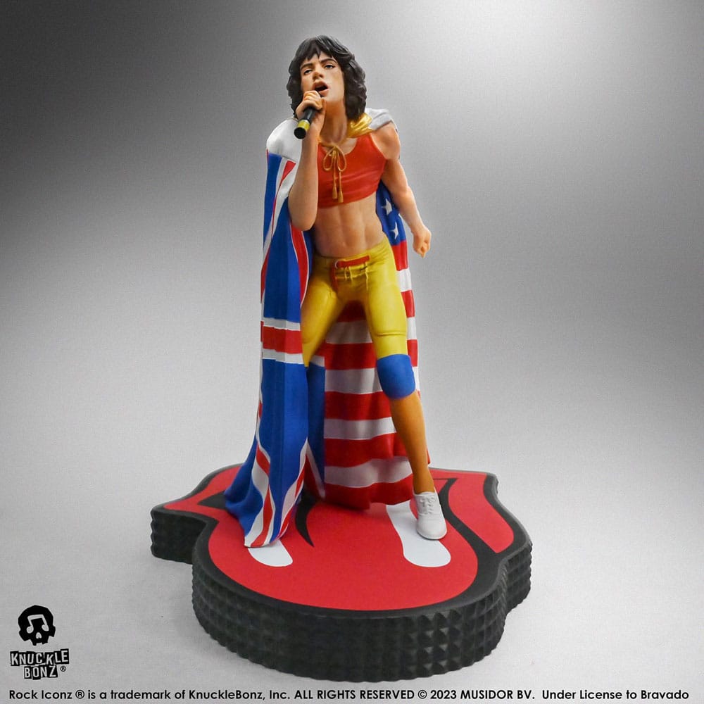 The Rolling Stones Rock Iconz Statue Mick Jagger (Tattoo You Tour 1981) 22 cm 0785571595864