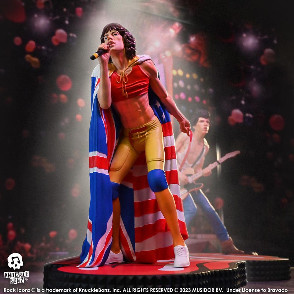 The Rolling Stones Rock Iconz Statue Mick Jagger (Tattoo You Tour 1981) 22 cm 0785571595864