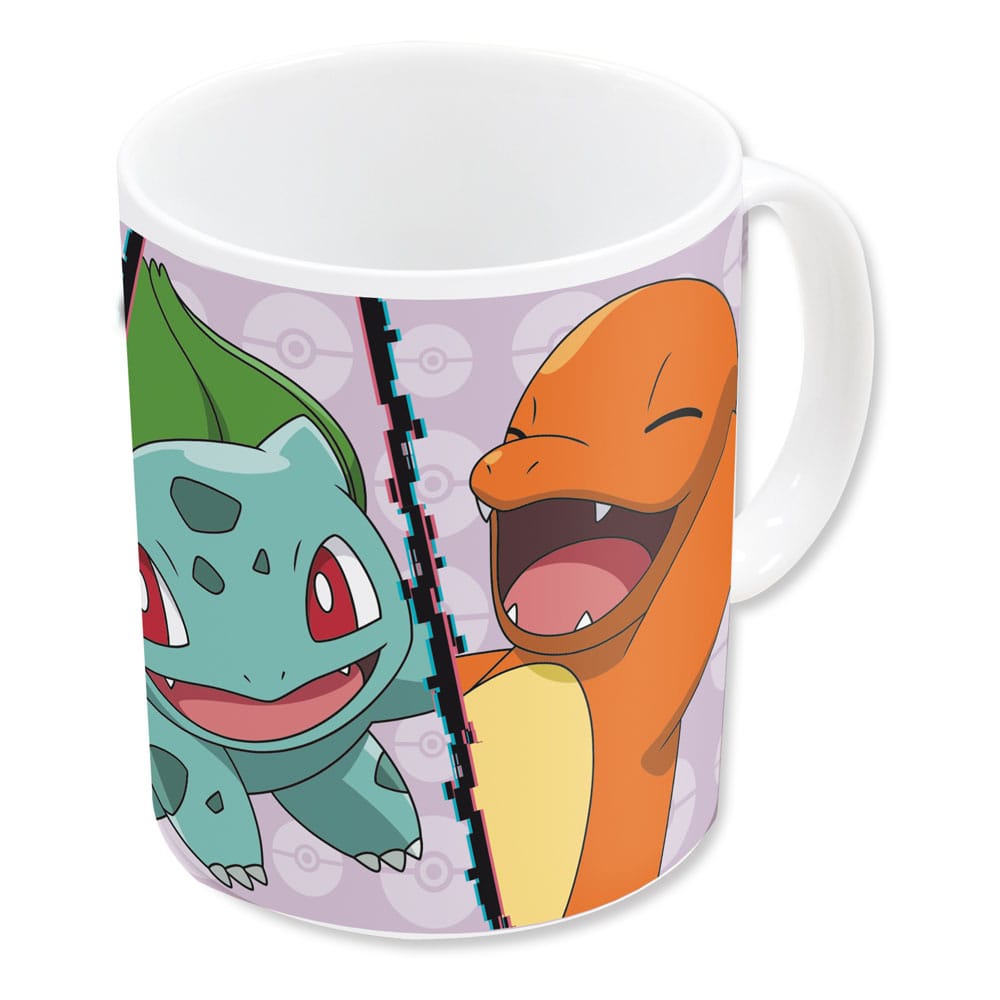 Pokemon Mug Charmander, Bulbasaur, Squirtle,  8412497923946