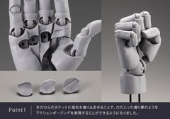 Takahiro Kagami PVC Artist Support Item Hand 1/1 Model Men /L Gray 22 cm   4934054067282