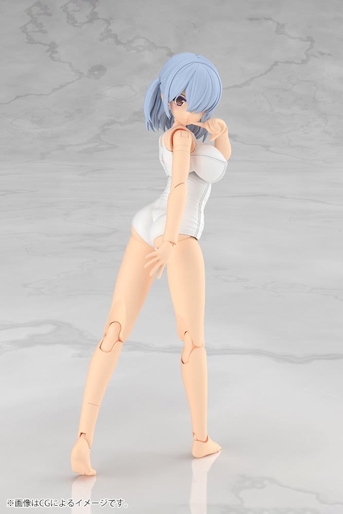 Frame Arms Girl Plastic Model Kit Mizuki School Swimsuits White Ver. 16 cm 4934054086337