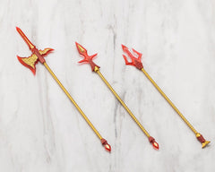 Kotobukiya M.S.G. Model Kit Accessory Set Virtuous Style 11 Pole Weapon Set Flamerite Ver. 4934054076000