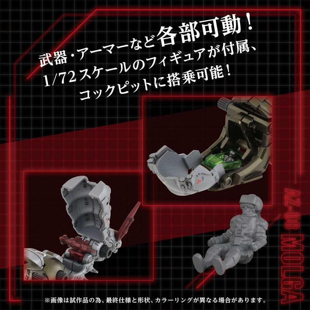 Zoids Plastic Model Kit 1/72 AZ-08 Molga 14 cm 0190526063648