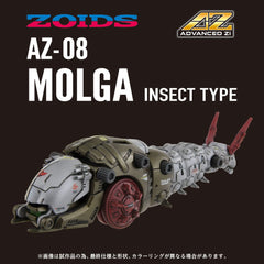 Zoids Plastic Model Kit 1/72 AZ-08 Molga 14 cm 0190526063648