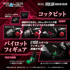 Zoids Plastic Model Kit 1/100 RMZ-005 Molga Guylos Color (Reproduction) 12 cm        190526064959
