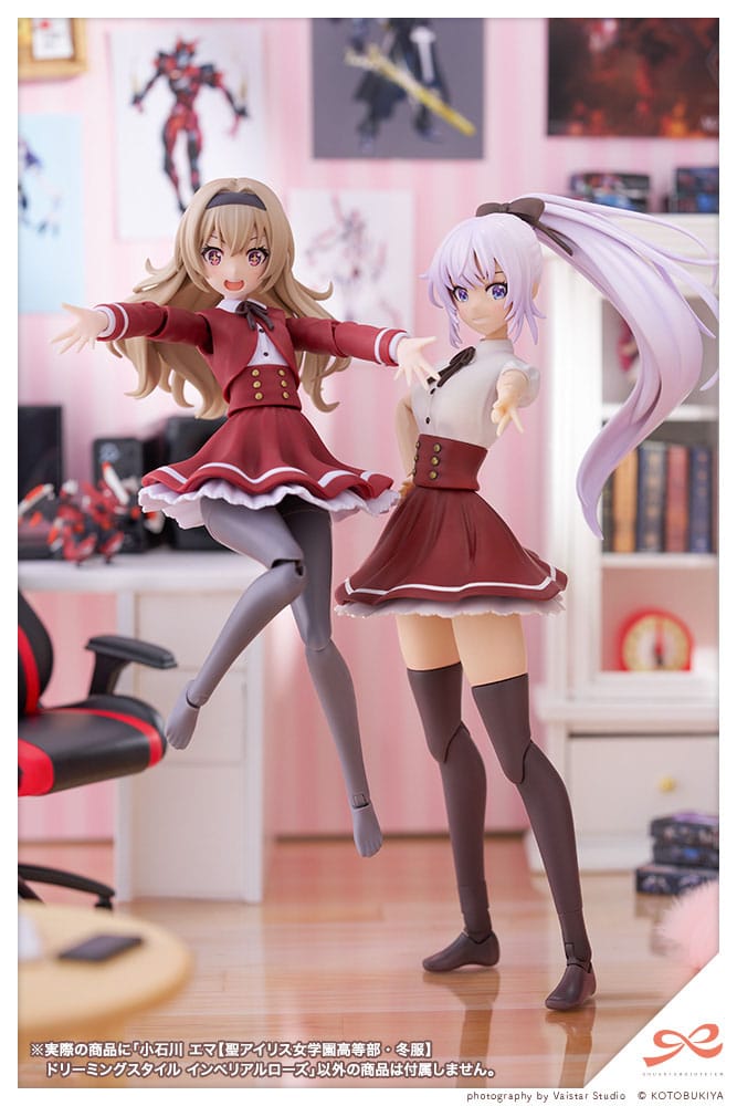 Sousai Shojo Teien Plastic Model Kit 1/10 Emma Koishikawa (St. Iris Gakuen Girl´s High School Winter Clothes) Dreaming Style Imperial Rose 14 cm 4934054066452