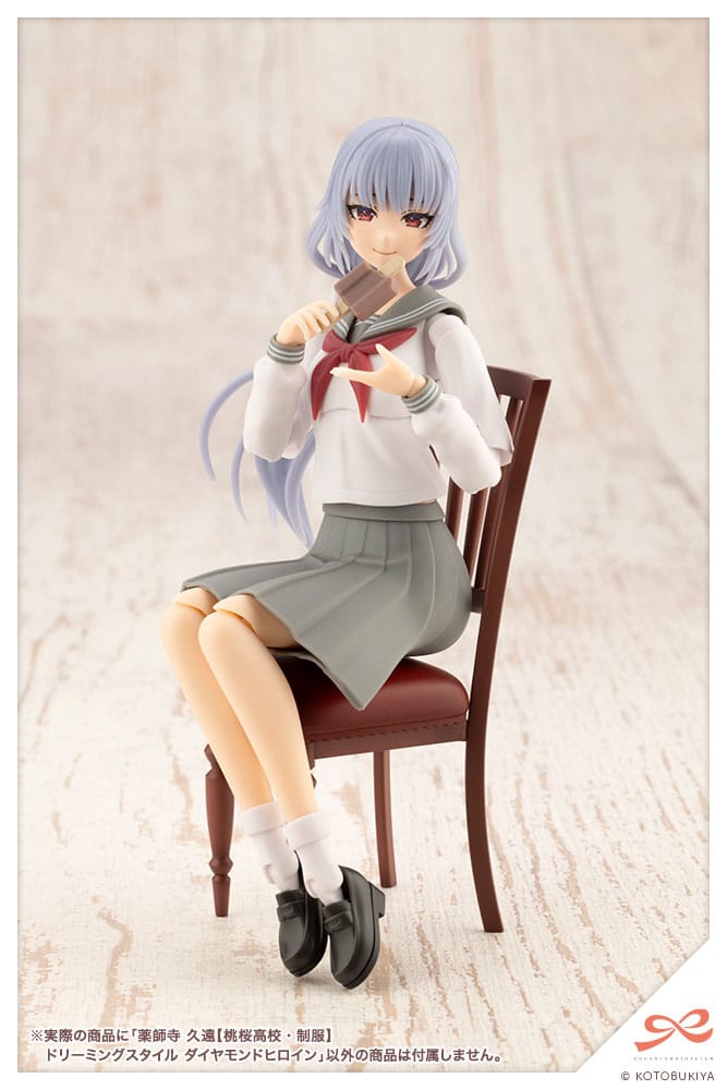 Sousai Shojo Teien Plastic Model Kit 1/10 Kuon Yakushiji Toudou High School Uniform Dreaming Style Diamond Heroine 16 cm 4934054073788