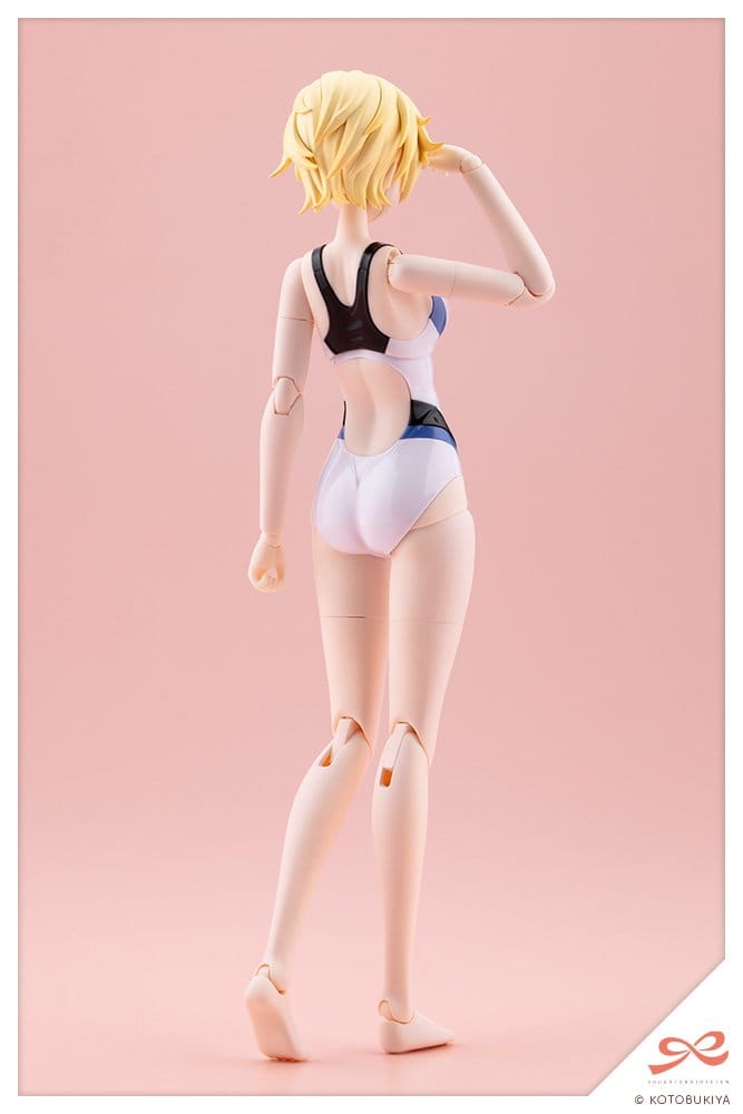 Sousaishojoteien Plastic Model 1/10 Rui Saotome Touou High School Competitive Swimsuit Dreaming Style White Dolphin 16 cm 4934054087891