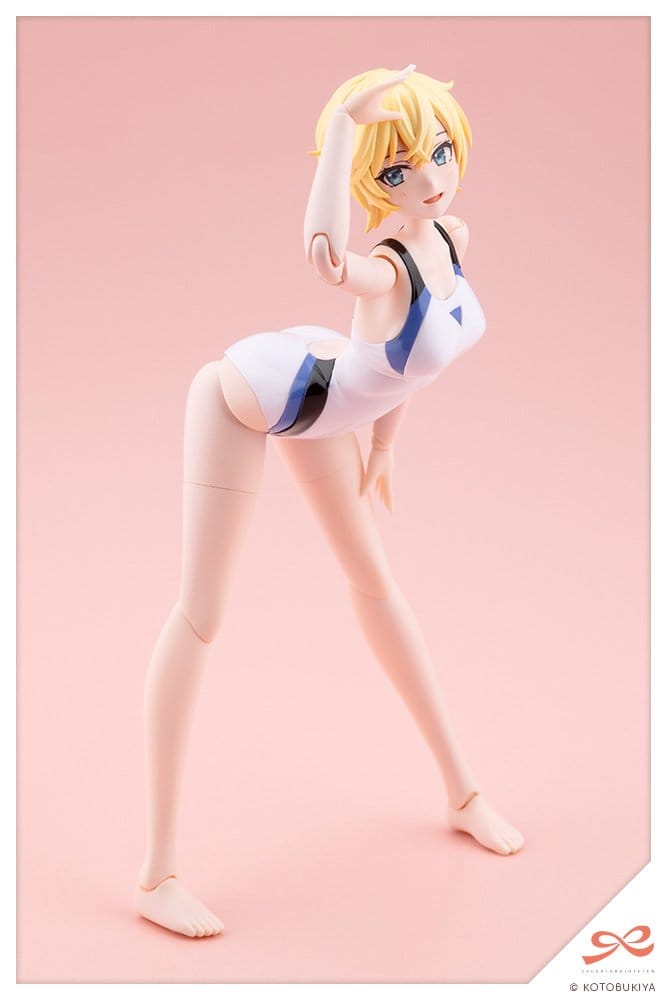 Sousaishojoteien Plastic Model 1/10 Rui Saotome Touou High School Competitive Swimsuit Dreaming Style White Dolphin 16 cm 4934054087891